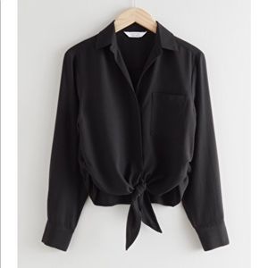 Brand new relaxed front tie top, & Other Stories